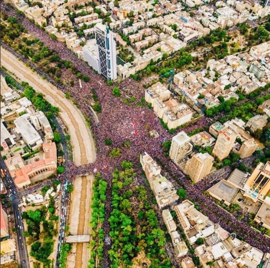 Chile  protesta 1 millon
