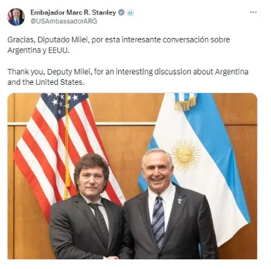 Marc Stanley y Milei