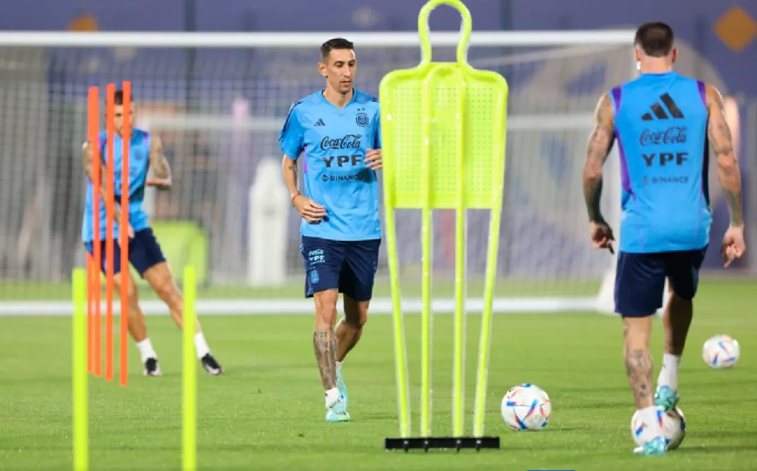 Ángel Di María entrenamientp