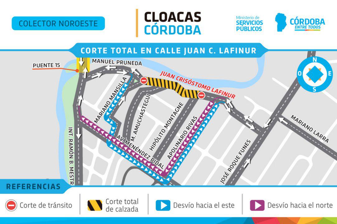 desvío de tránsito