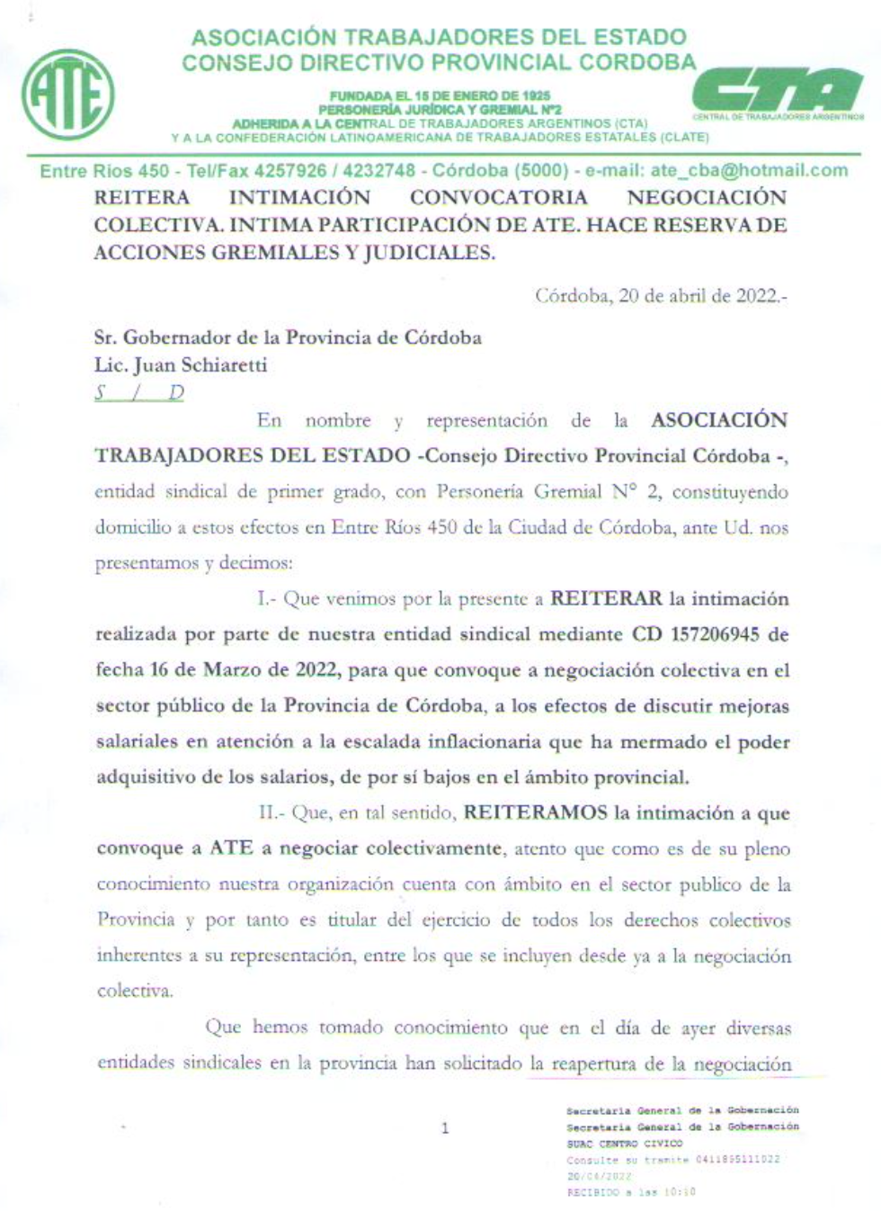 descarga