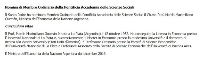 papa Francisco sumó a Guzmán 2