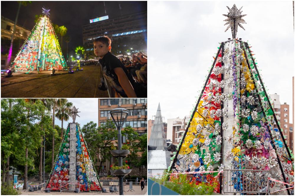 Arbol de navidad muni reciclado