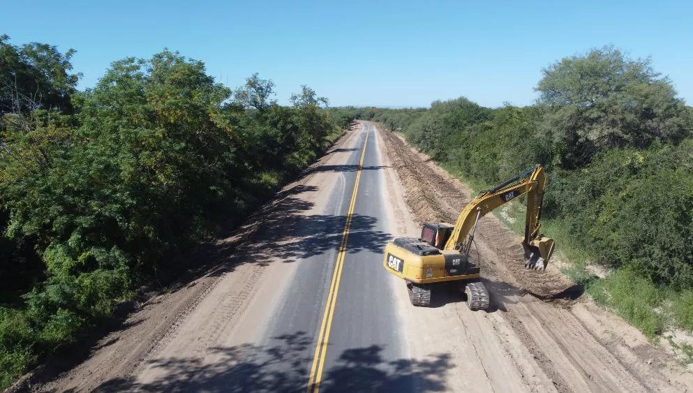 la obra vial en cruz del eje