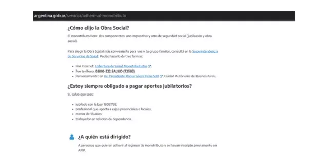 monotributo 0 categoria