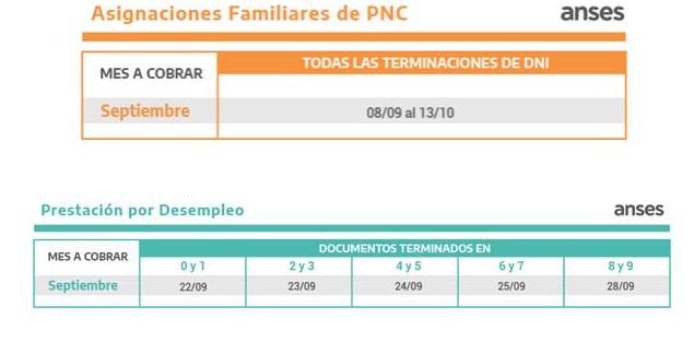 Pagos Anses septiembre 03
