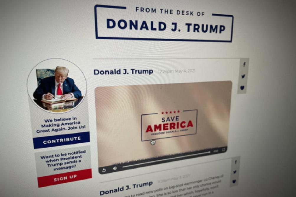 plataforma 'From the Desk of Donald J. Trump