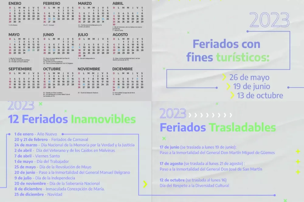 _cronograma de feriados para 2023