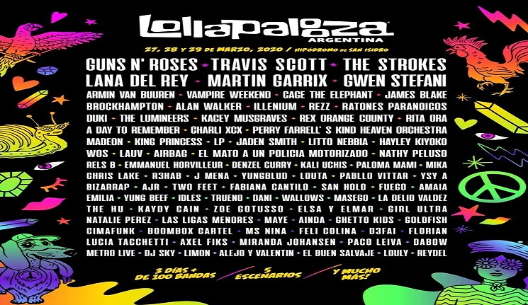 line UP lolla 2020