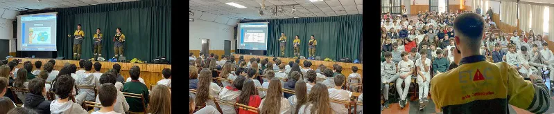 concientización sobre incendios en Colegios Secundarios 2
