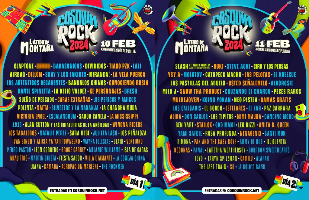 Grilla Cosquin Rock 24