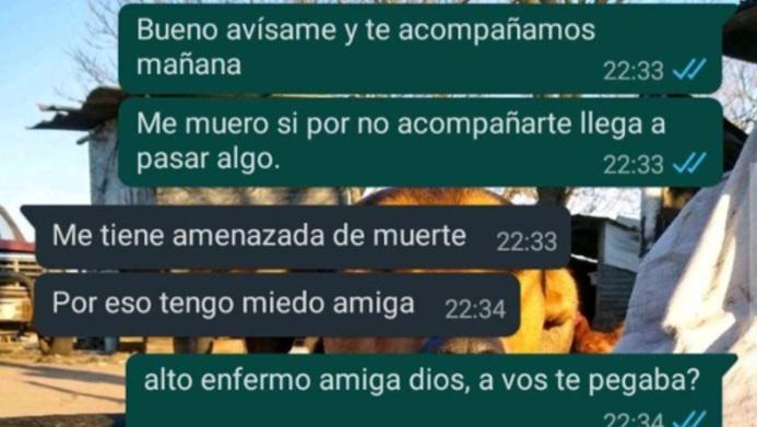 Capturas del diálogo compartidas por las amigas de Úrsula 2