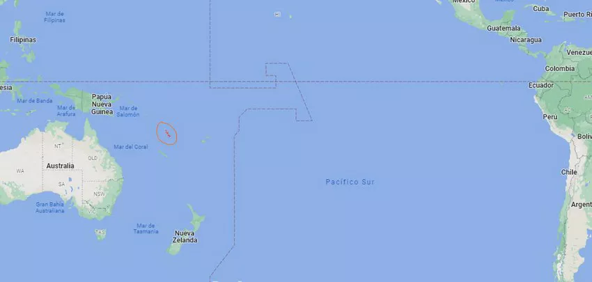 Vanuatu-ubicación_ captura Google Maps