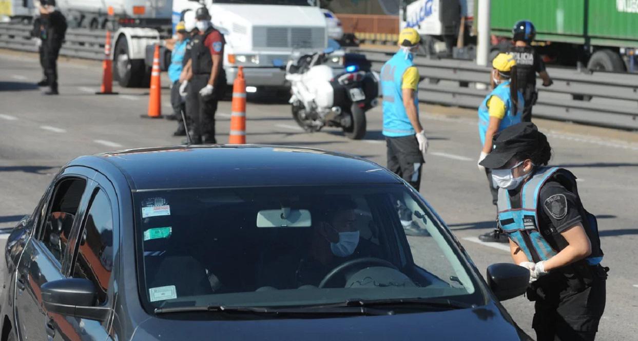 Control policial coronavirus finde largo 2