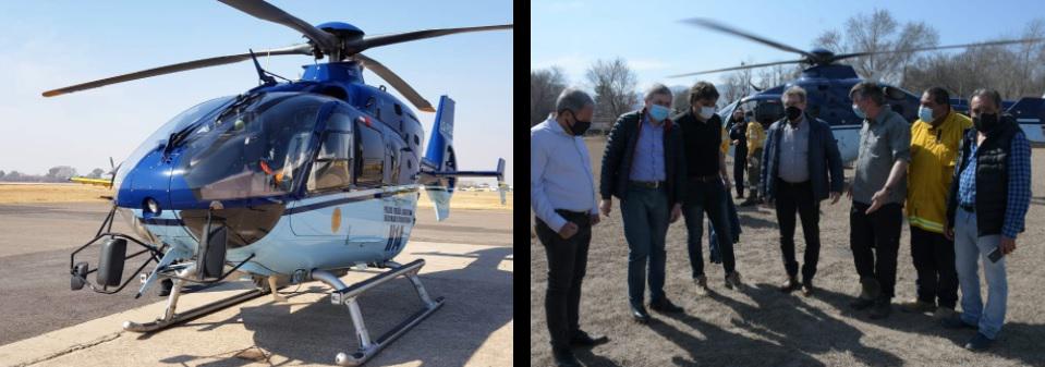 Helicoptero de la Nacion para fuego 