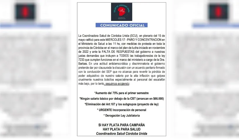 comunicado oficial