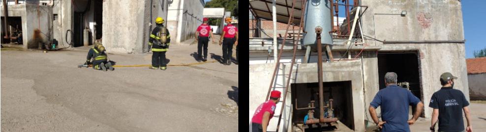 escape de gas amoníaco en una industria RioIV