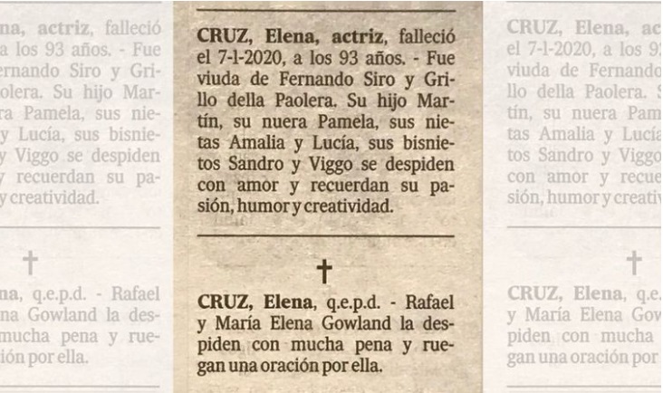 Actriz Ekena Cruz QEPD