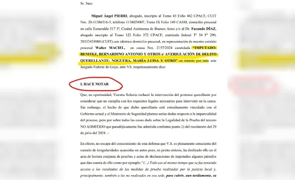 solicitud de los abogados en el caso de la desaparición de Loan