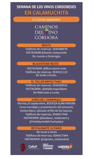 Semana del Vino en Calamuchita 2