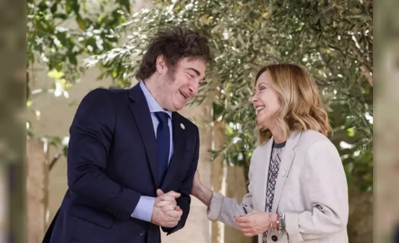 Milei y Meloni
