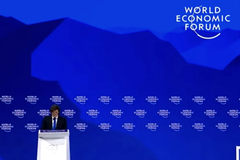 Milei en Davos