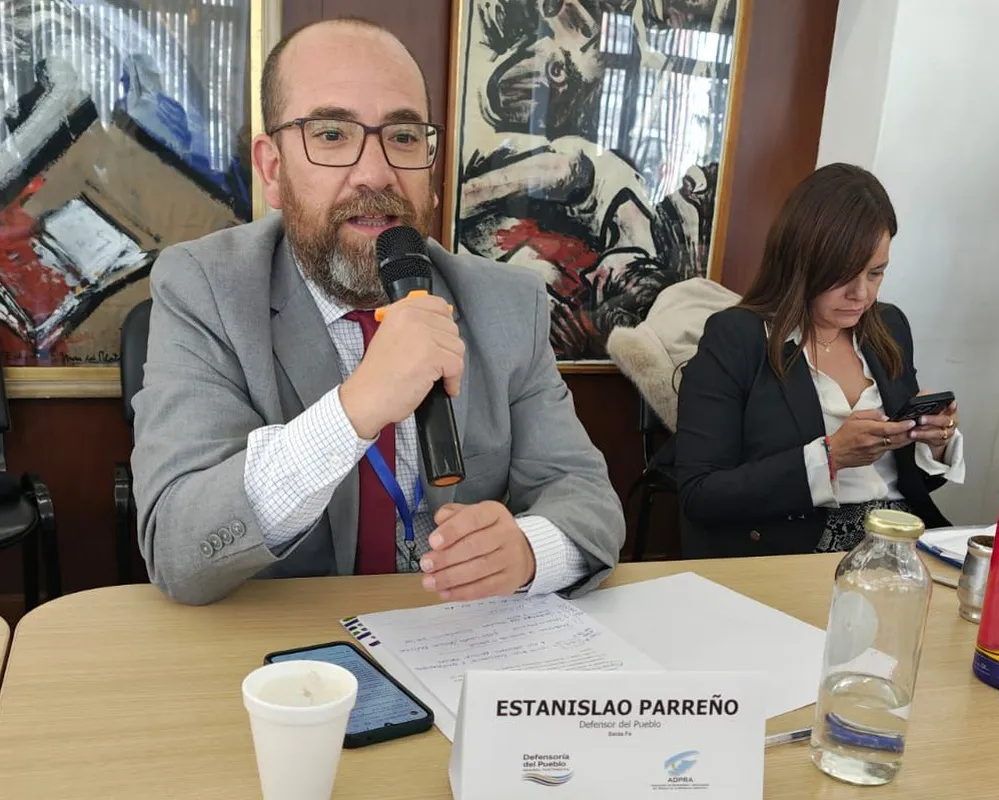 EL OBJETIVO FOTO Estanislao Parreño, en  representación de la Defensoría del Pueblo de la Provincia de Santa Fe.