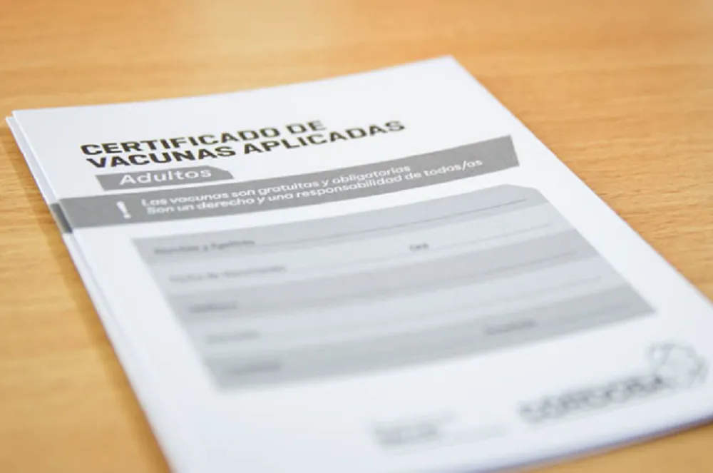 Vacunatorio vacunas certificado de vacunas