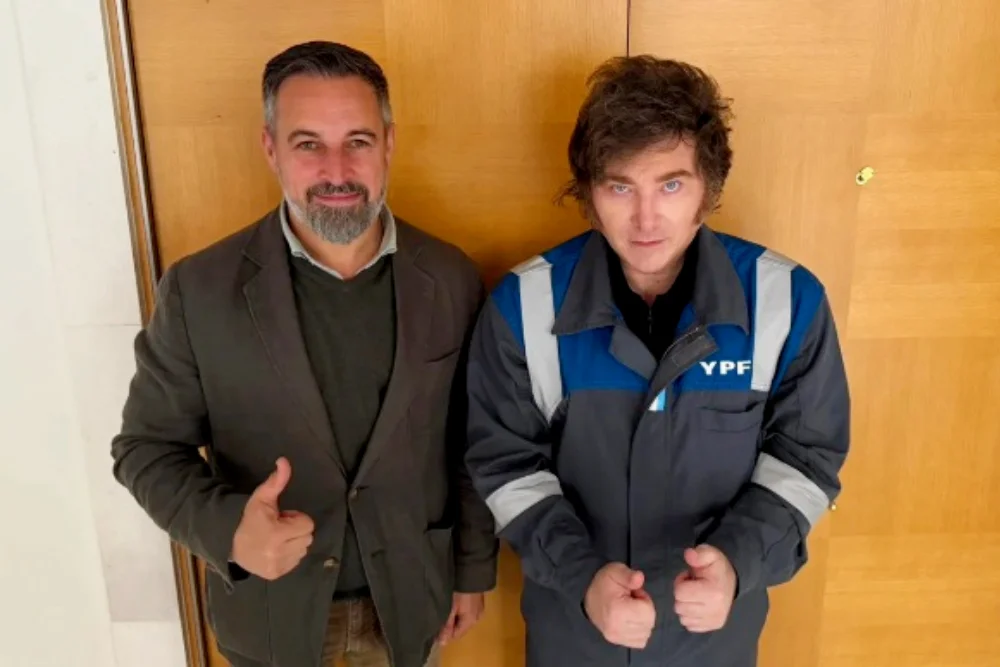 Javier Milei y Santiago Abascal