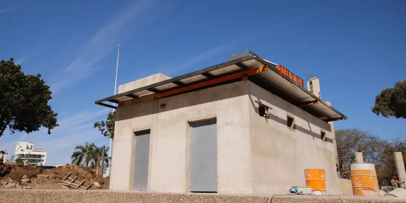 obras en ex Plaza Austria