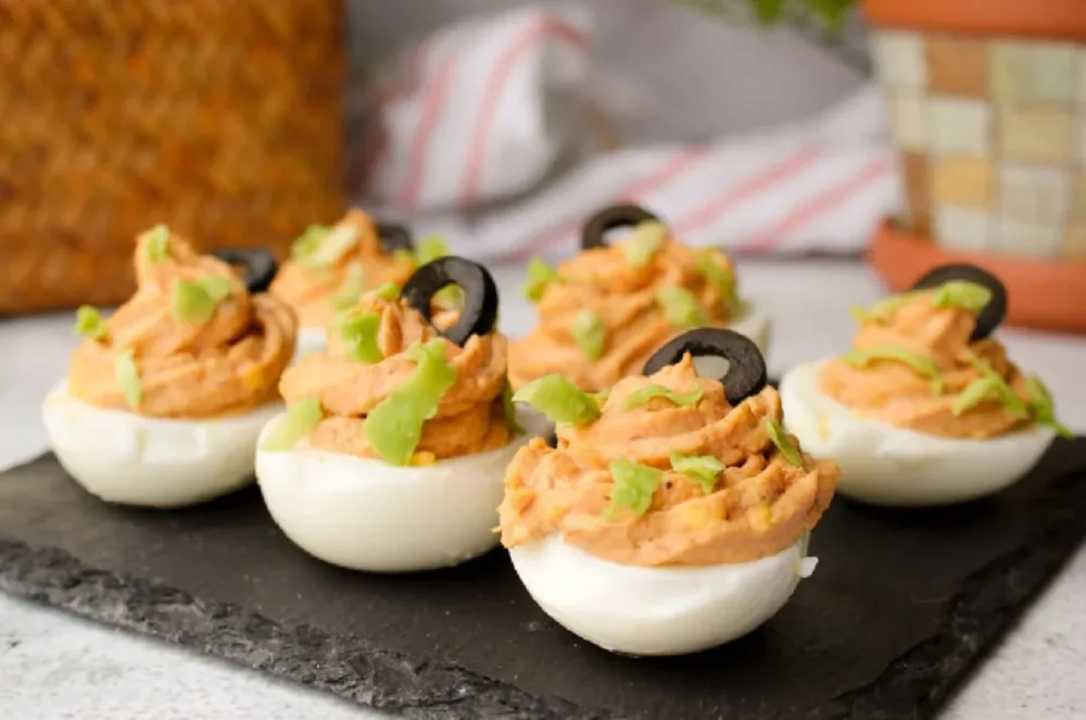 Huevos rellenos receta navidad 