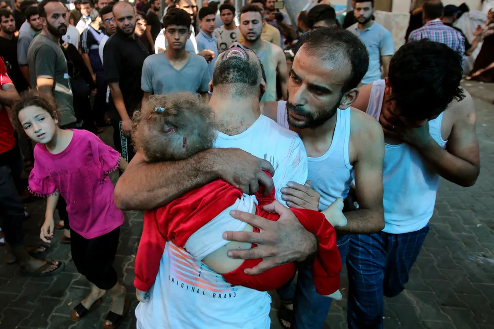 EL OBJETIVO FOTO FRANJA DE GAZA MUERTOS TELAM