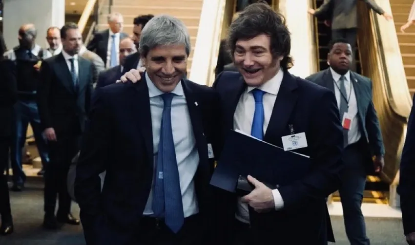 Javier Milei y Luis Caputo_ NA