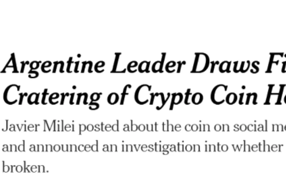 The New York Times escandalo Milei