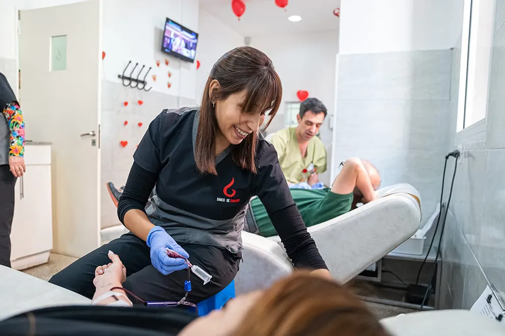 las colectas de sangre