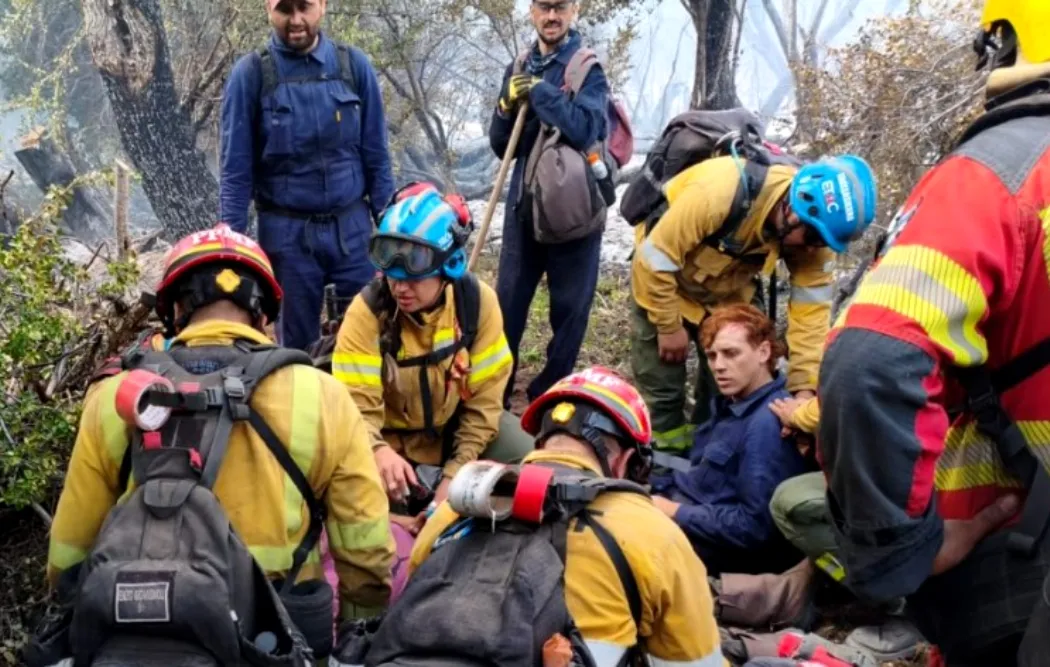 Bomberos cordobeses en Chubut