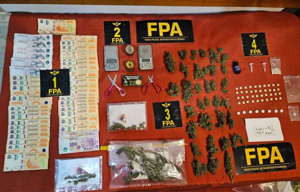 EL OBJETIVO FOTO FPA NUEVA CORDOBA DROGA SECUESTRADA