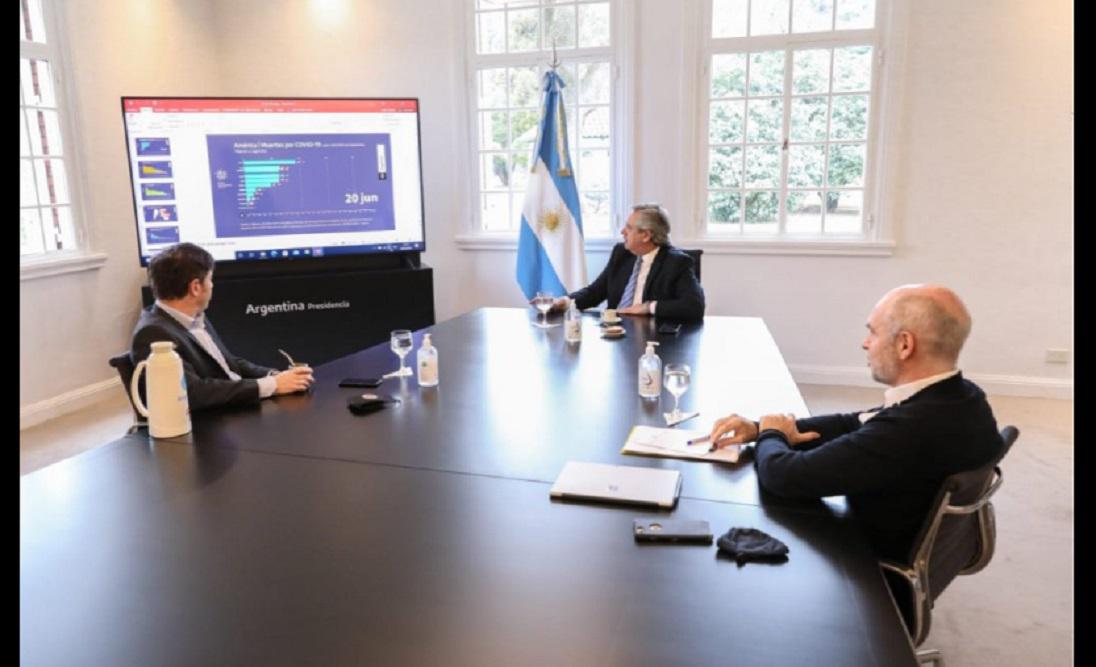 Fernandez, Kicillof, Larreta