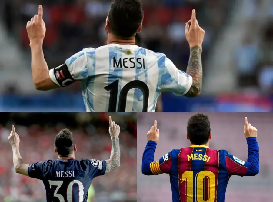 Messi festejo