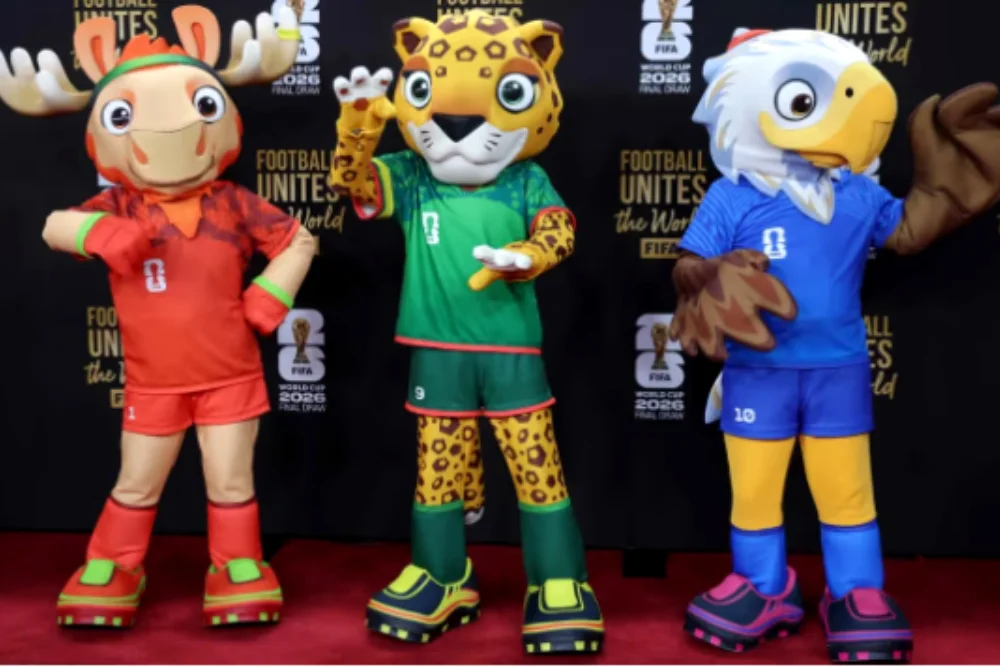 Maple, Zayu y Clutch, mascotas del Mundial 2026.