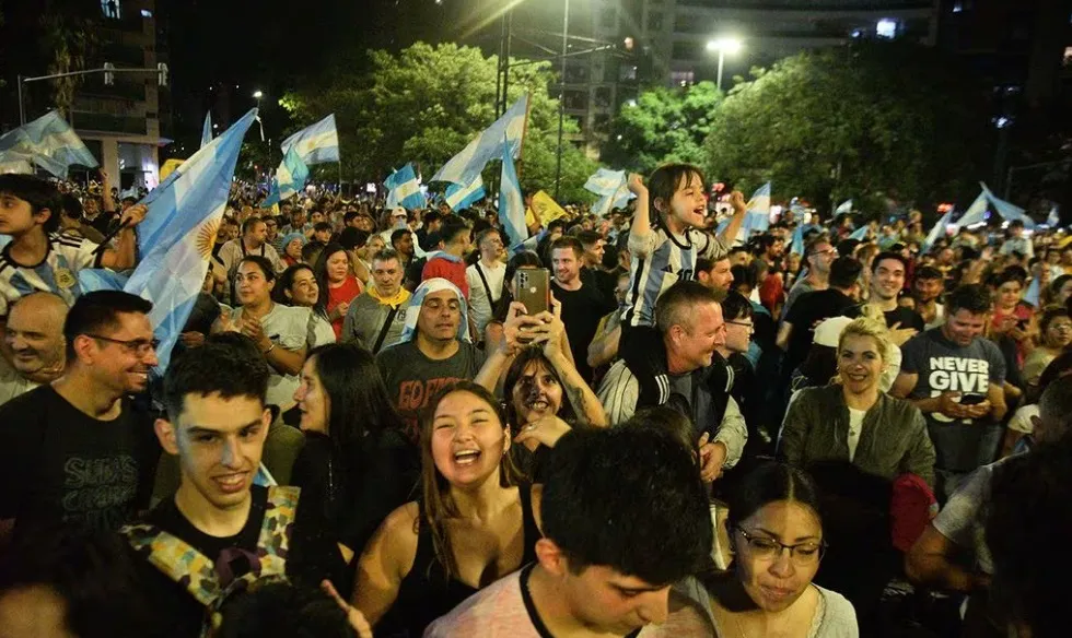 Córdoba festejó el triunfo de Milei