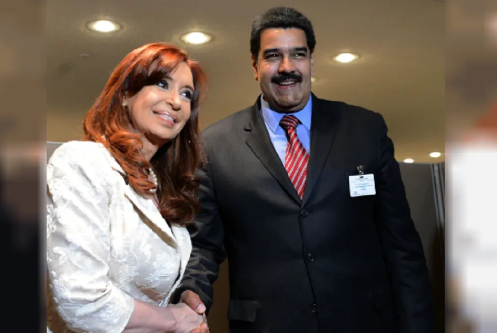 Cristina Kirchner y Nicolás Maduro