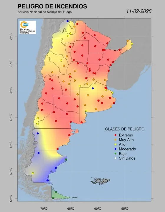 peligro de incendios