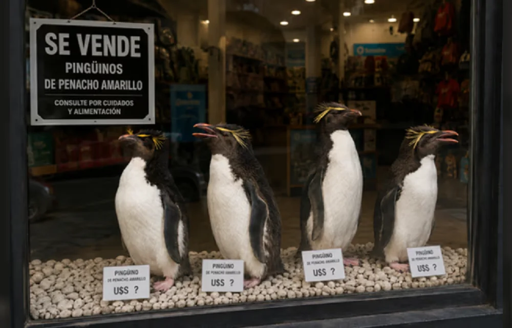 Cuatro pingüinos se encuentran a la venta