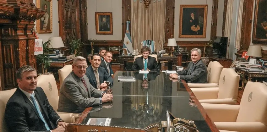 Milei-minera-reunión_ NA