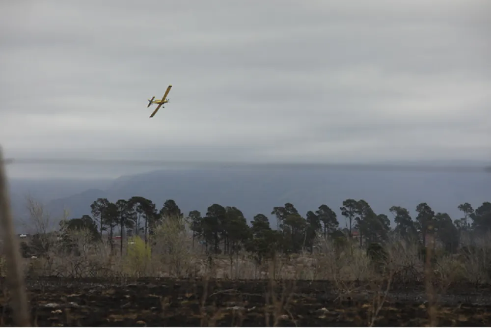Incendios provincia avioneta fuego
