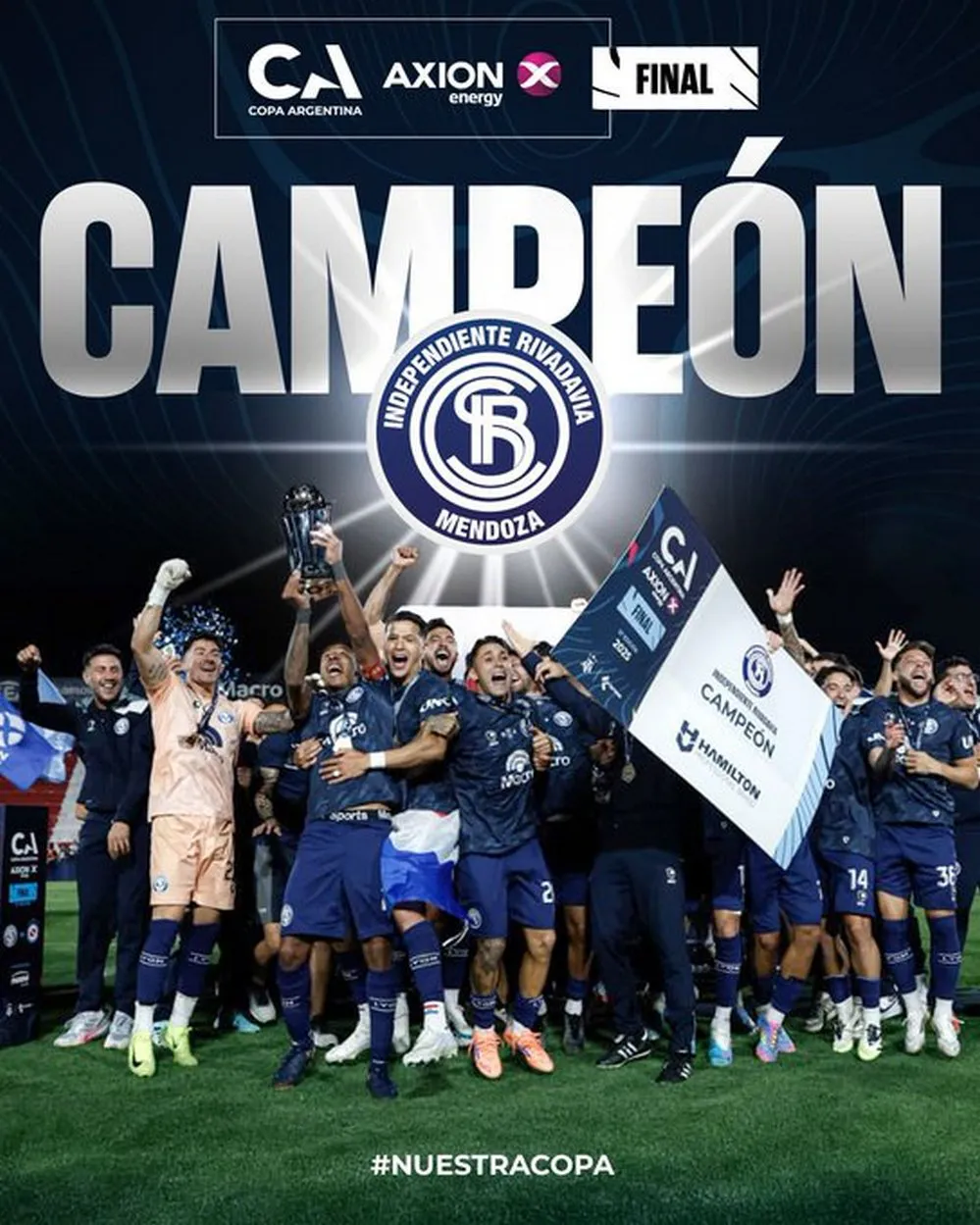 EL OBJETIVO FOTO COPA ARGENTINA INDEPENDIENTE CAMPEON X 1