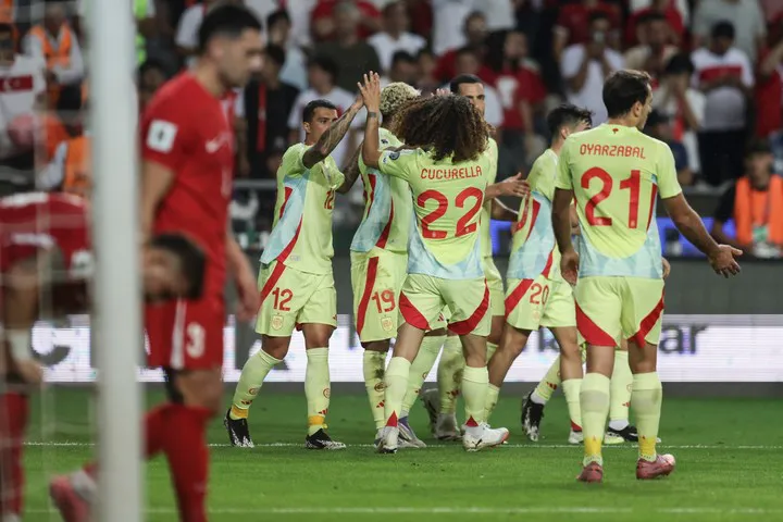 españa goleó a turquía