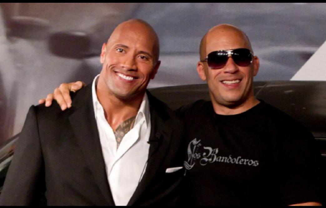 La Roca y Vin Diesel