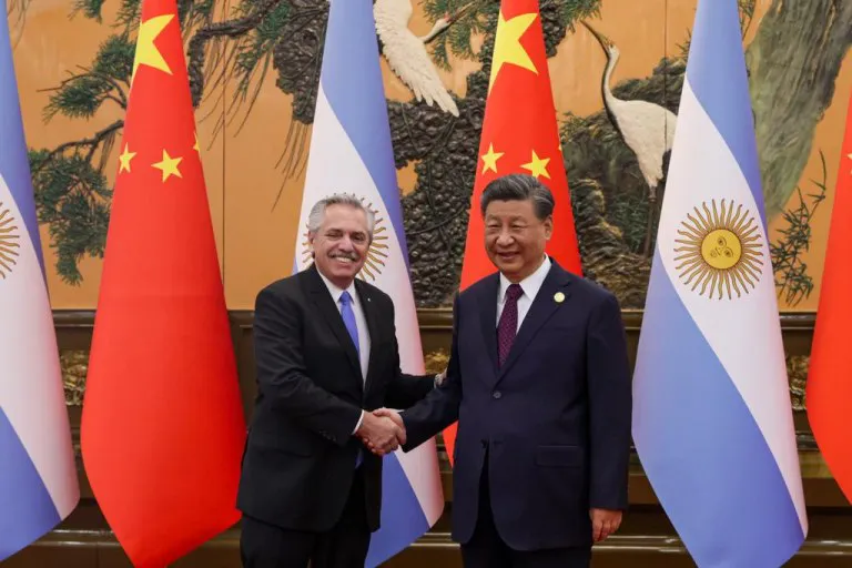 Alberto Fernández y Xi Jinping